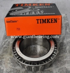 759/752 Inch Tapered Roller TIMKEN bearing|759/752 Inch Tapered Roller TIMKEN bearingManufacturer